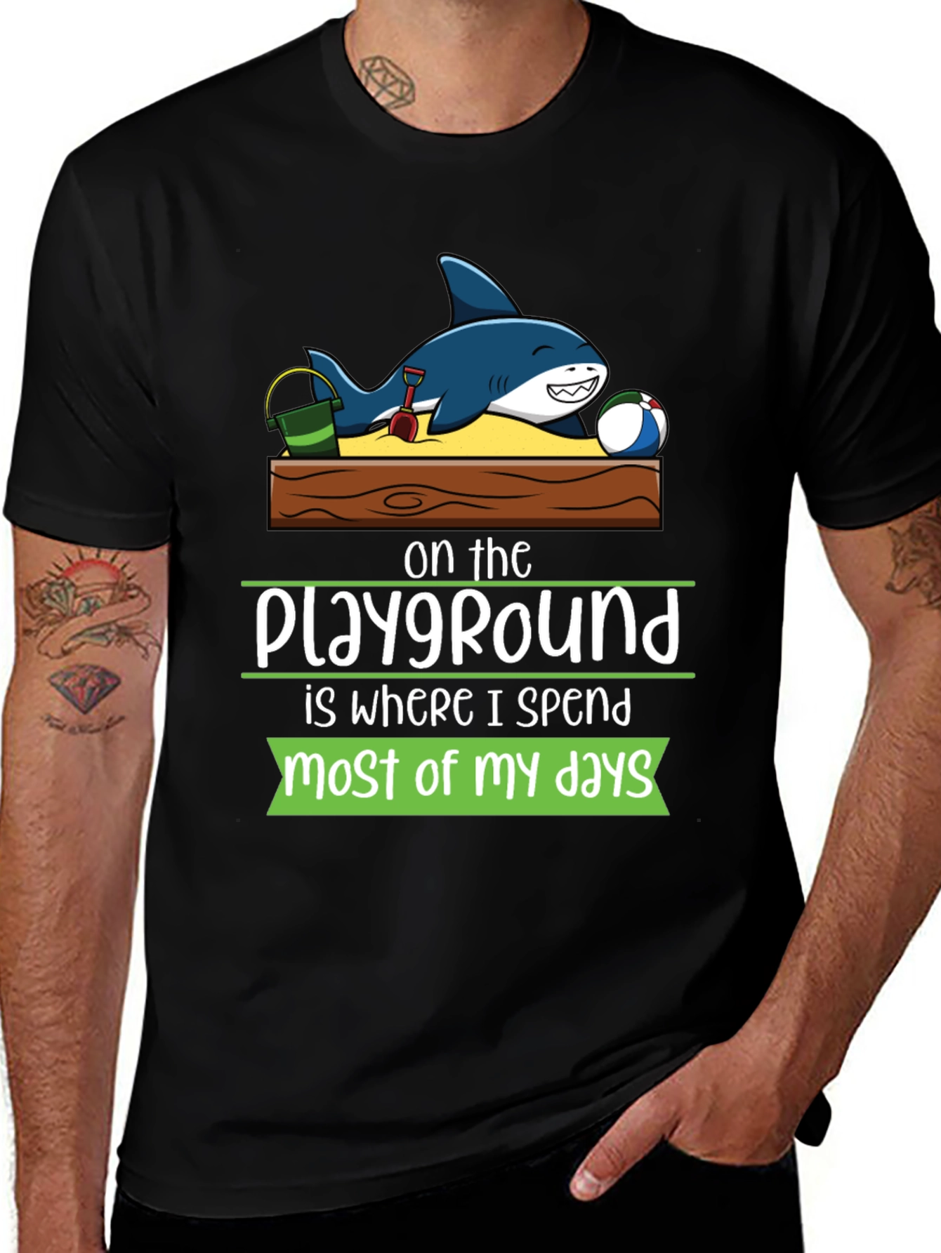 Playground Shark Graphic Tee