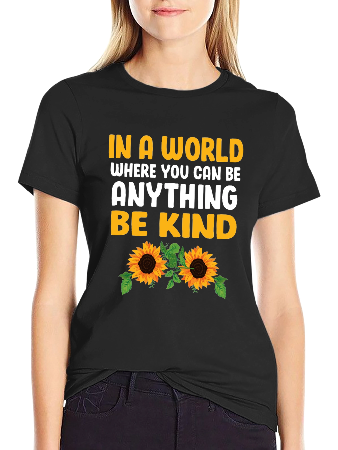 Be Kind Sunflower Graphic Tee
