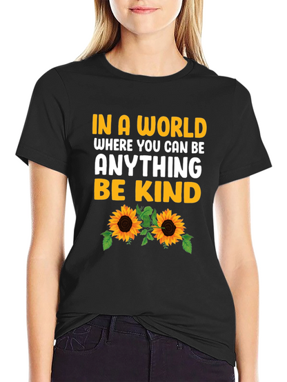 Be Kind Sunflower Graphic Tee
