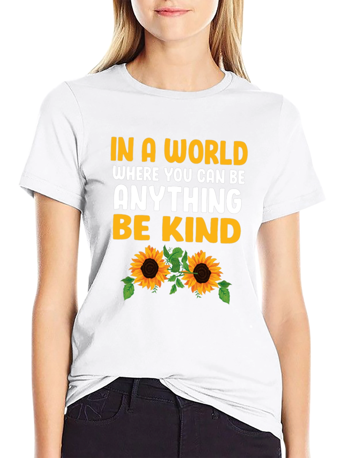 Be Kind Sunflower Graphic Tee