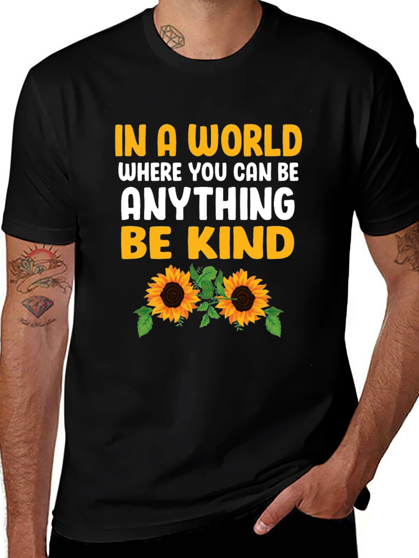 Be Kind Sunflower Graphic Tee