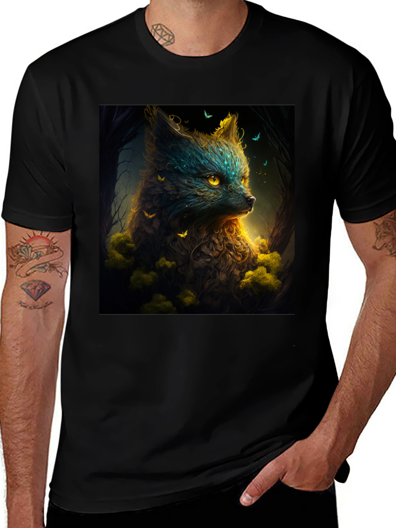Enchanted Forest Fox Graphic Tee