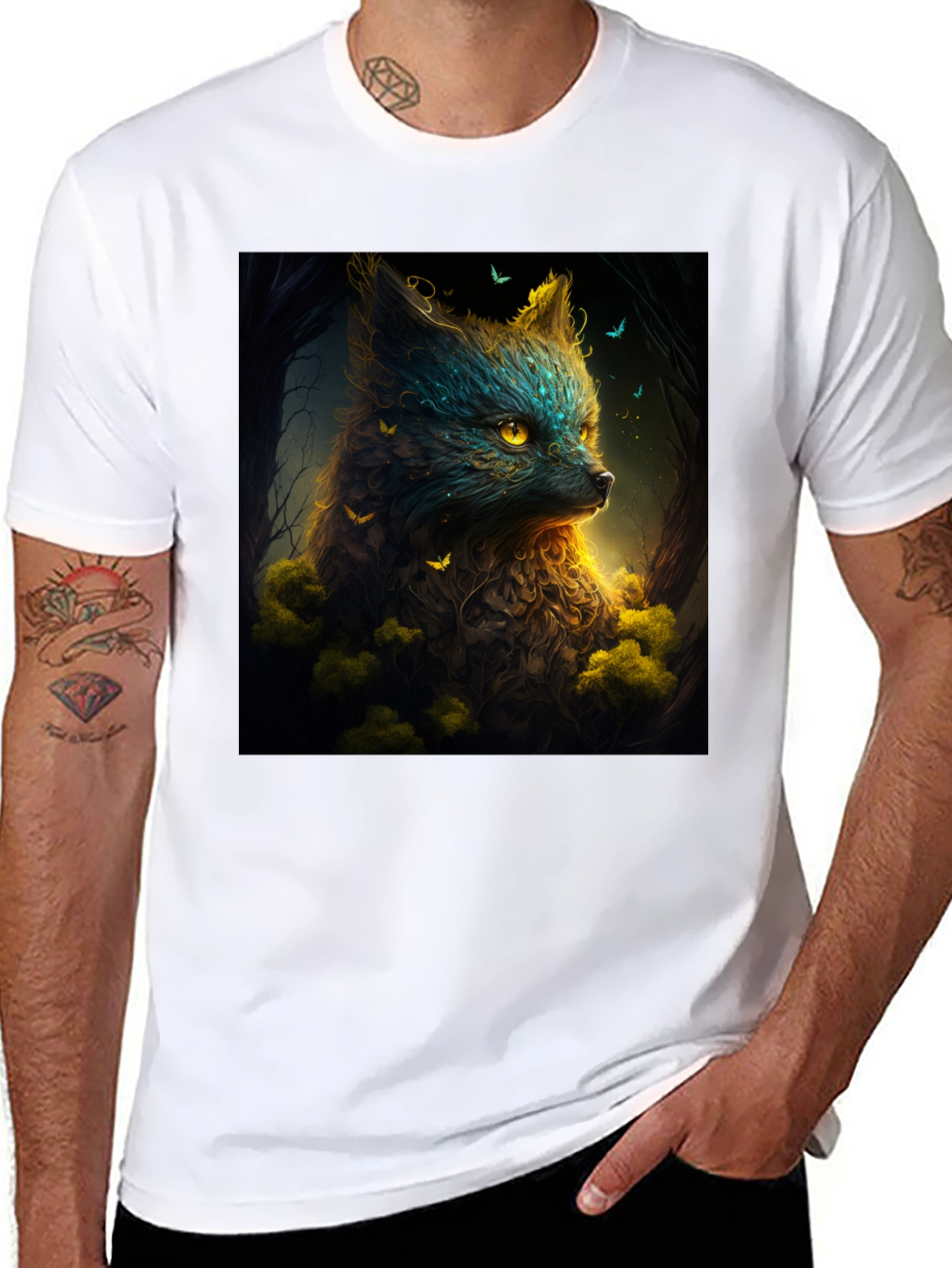 Enchanted Forest Fox Graphic Tee