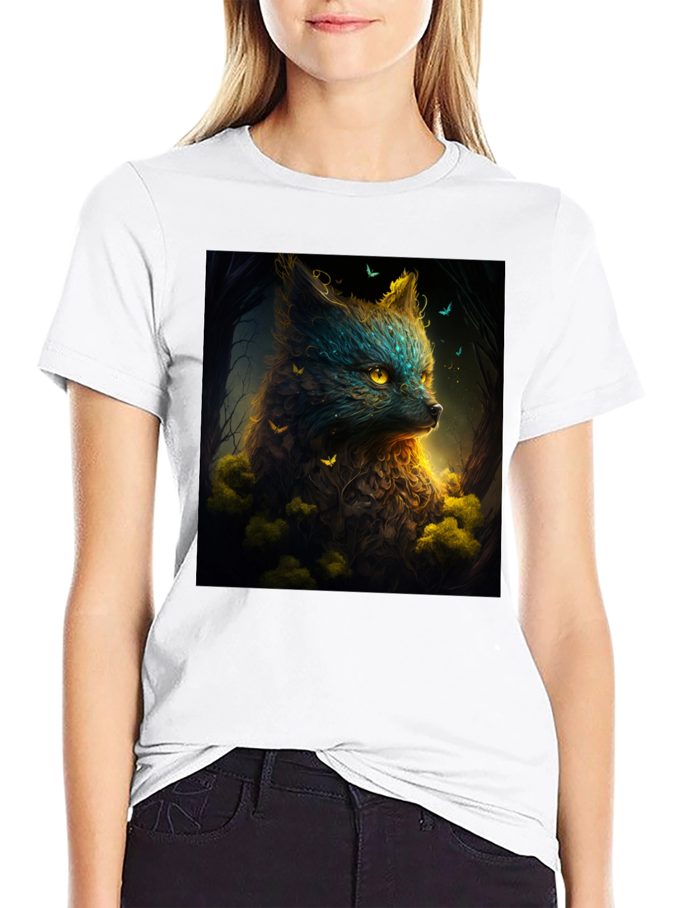 Enchanted Forest Fox Graphic Tee