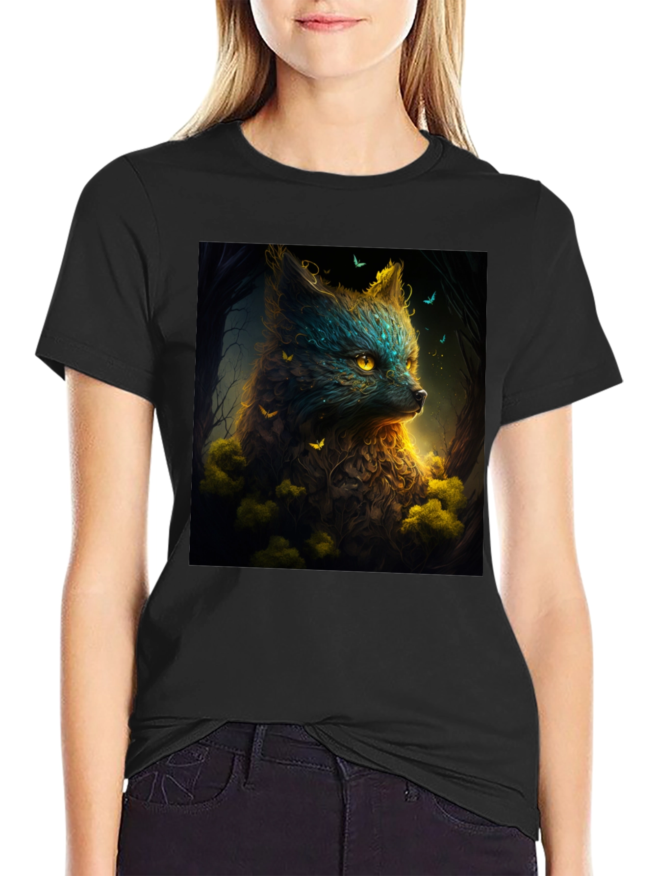 Enchanted Forest Fox Graphic Tee