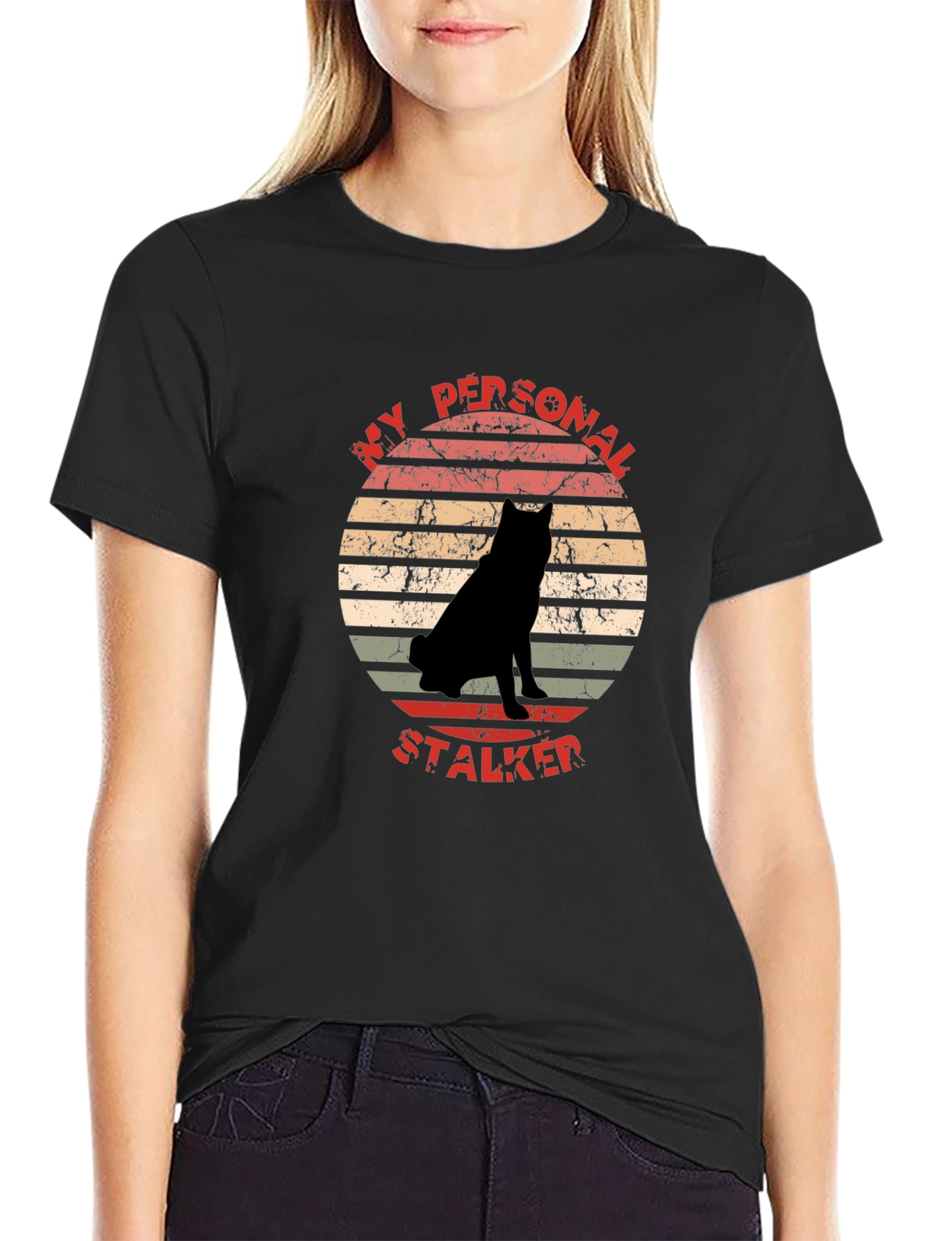 My Personal Stalker Dog Graphic T-Shirt