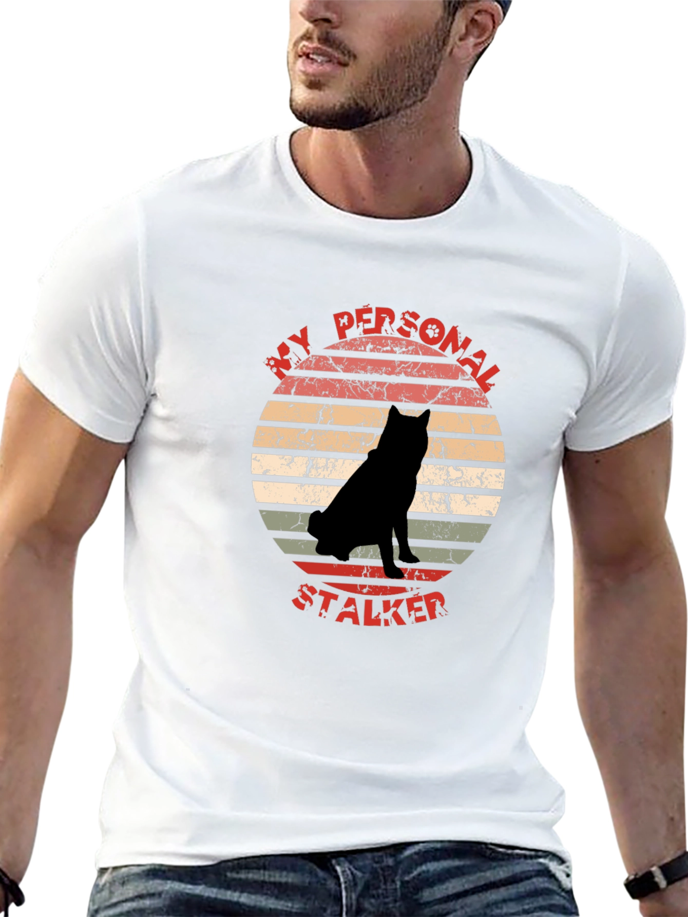 My Personal Stalker Dog Graphic T-Shirt
