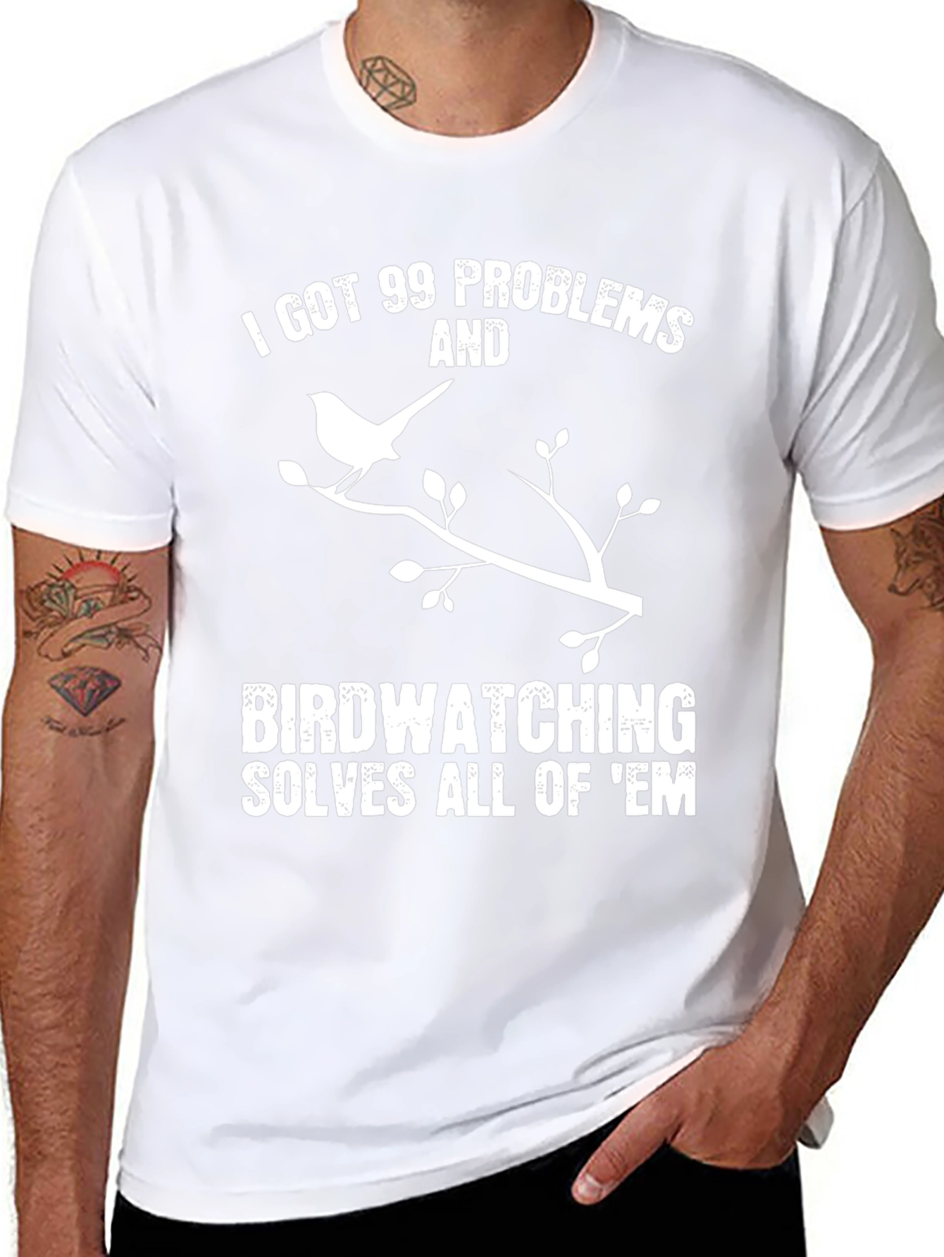 Birdwatching Solves All T-Shirt