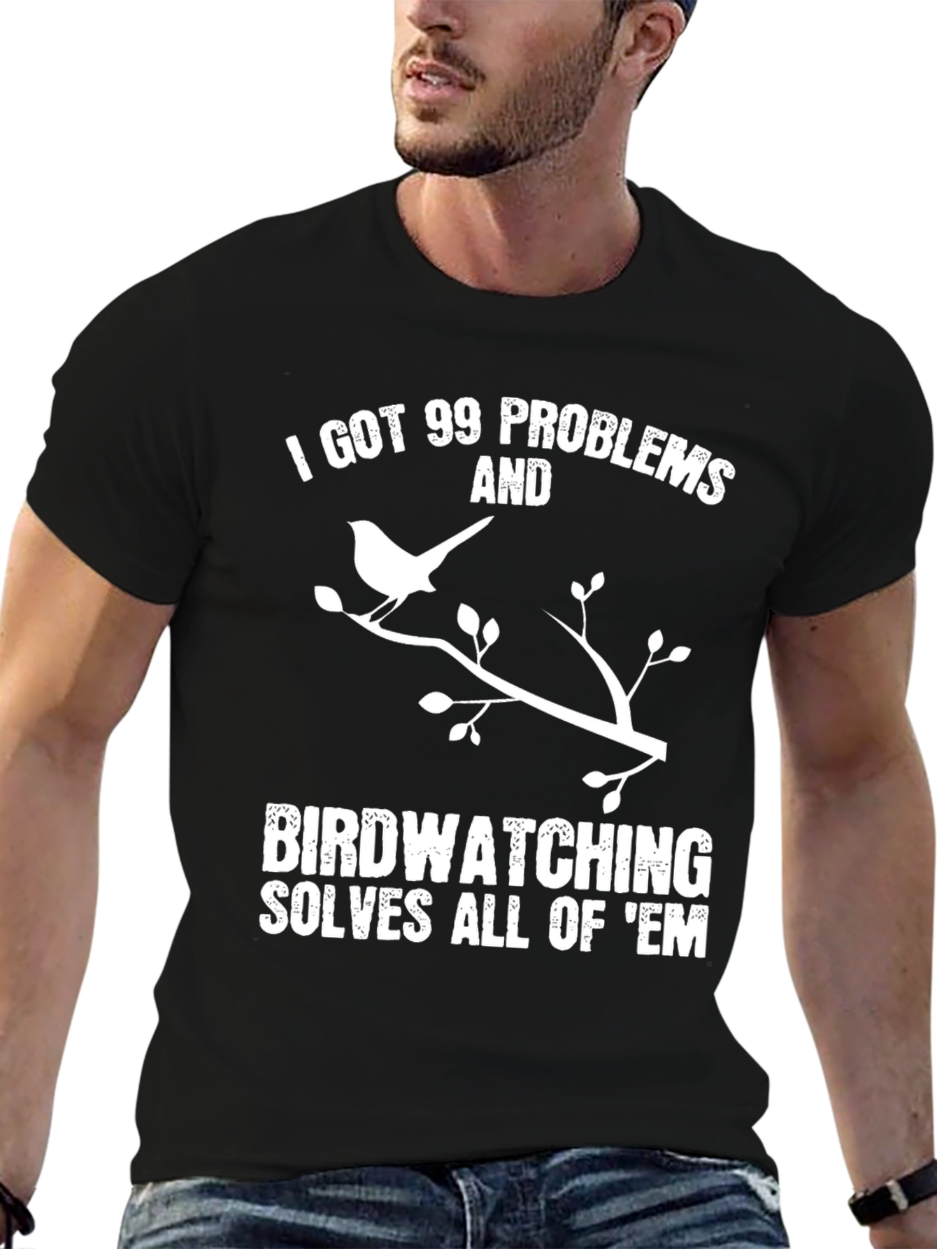 Birdwatching Solves All T-Shirt