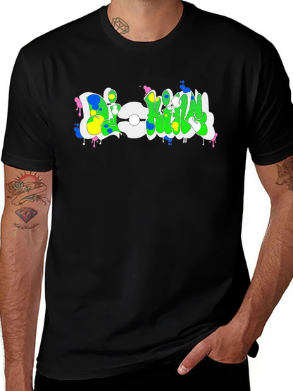Graffiti Style Graphic Tee - Urban Streetwear