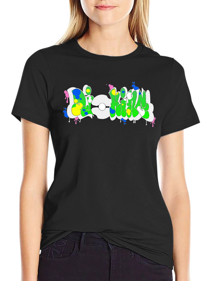 Graffiti Style Graphic Tee - Urban Streetwear