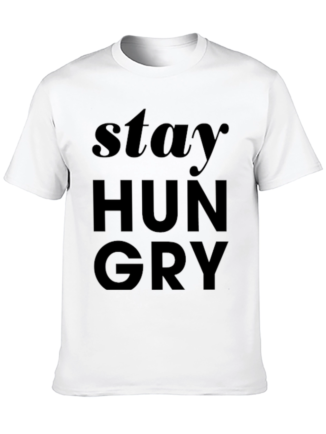 Stay Hungry Graphic Tee - Stylish Mens T-Shirt