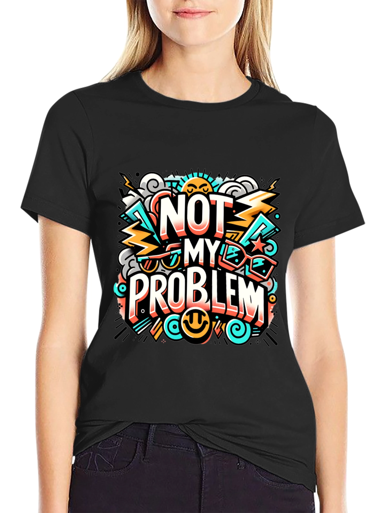 Not My Problem Graphic Tee - Cool Attitude T-Shirt