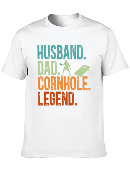 Husband Dad Cornhole Legend T-Shirt