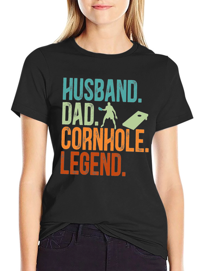 Husband Dad Cornhole Legend T-Shirt