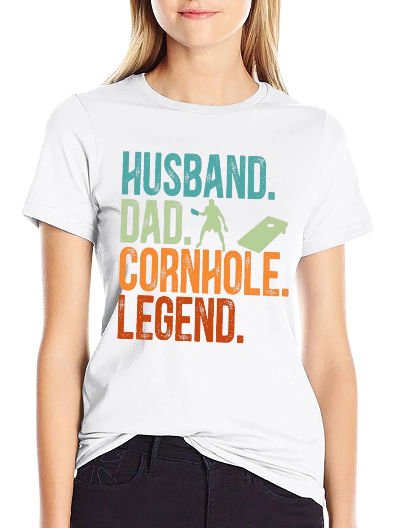 Husband Dad Cornhole Legend T-Shirt