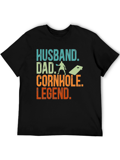 Husband Dad Cornhole Legend T-Shirt