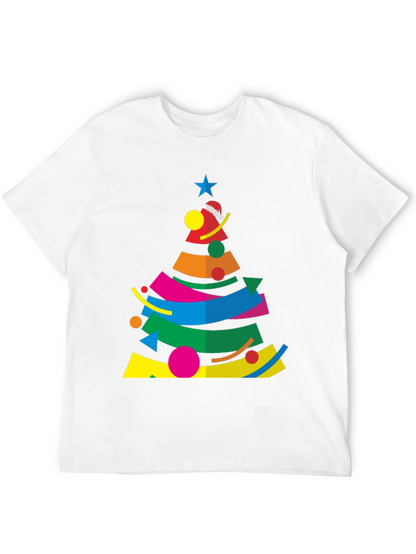 Abstract Christmas Tree Graphic Tee
