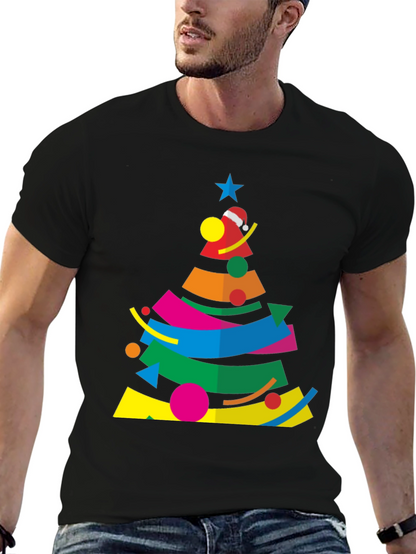 Abstract Christmas Tree Graphic Tee