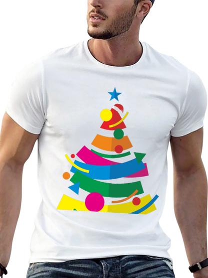 Abstract Christmas Tree Graphic Tee