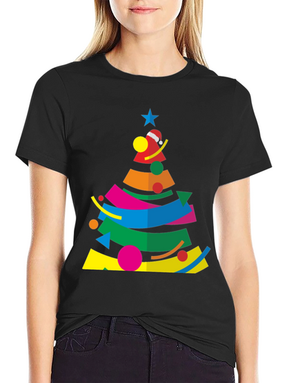 Abstract Christmas Tree Graphic Tee