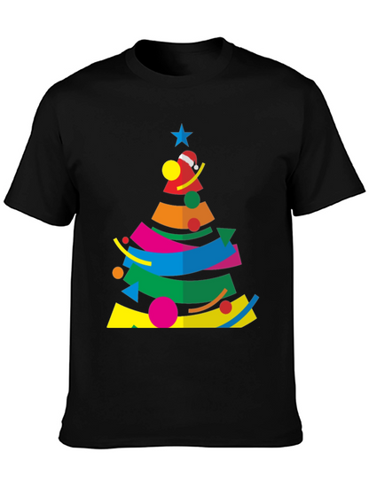 Abstract Christmas Tree Graphic Tee
