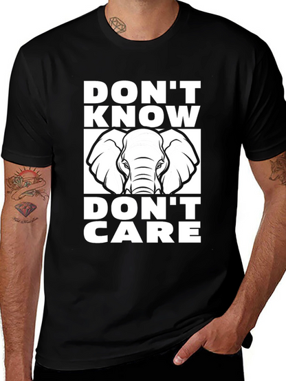 Dont Know Dont Care Elephant T-Shirt
