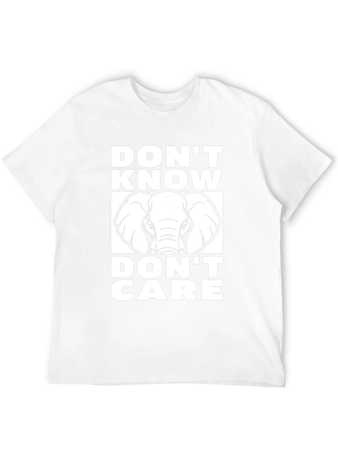 Dont Know Dont Care Elephant T-Shirt