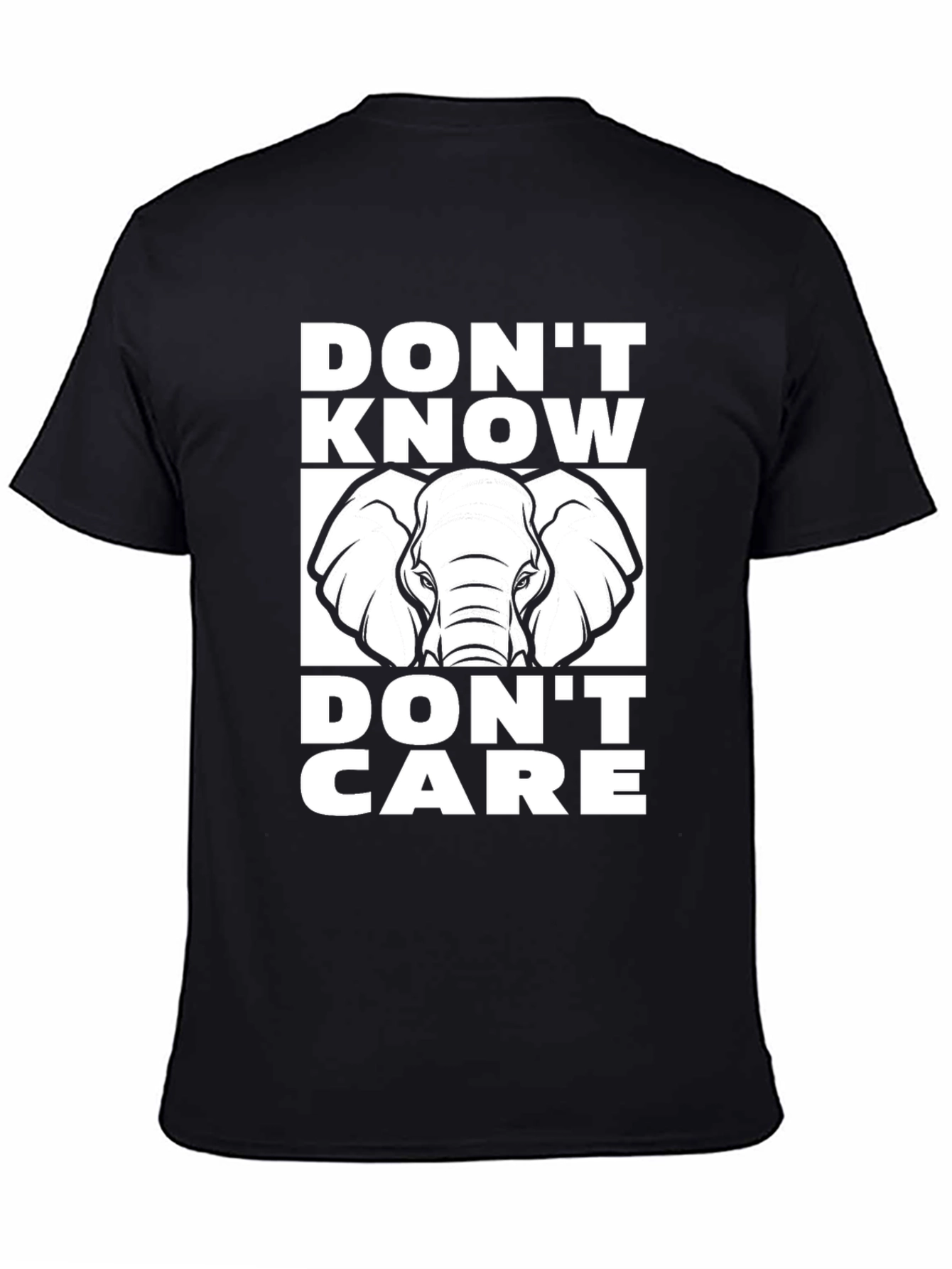 Dont Know Dont Care Elephant T-Shirt