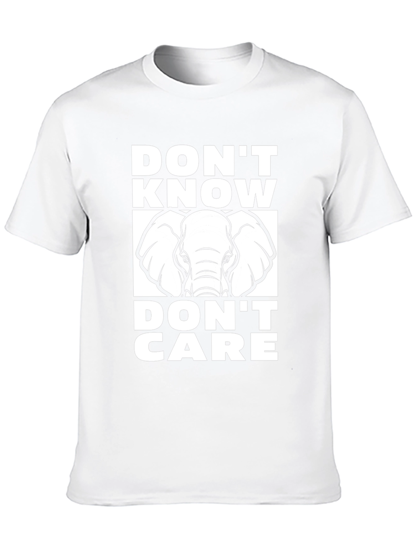 Dont Know Dont Care Elephant T-Shirt