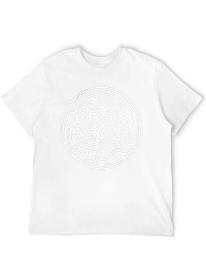 Black T-Shirt with Celtic Sea Design