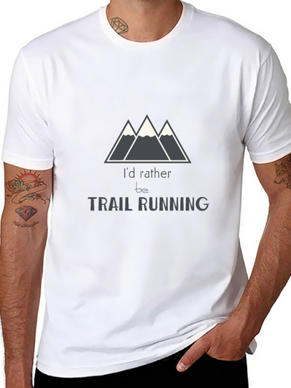 Trail Running T-Shirt - Mountain Design