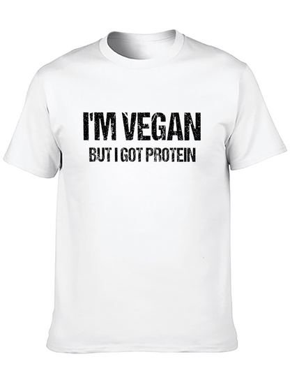 Vegan Protein Graphic Tee - Black