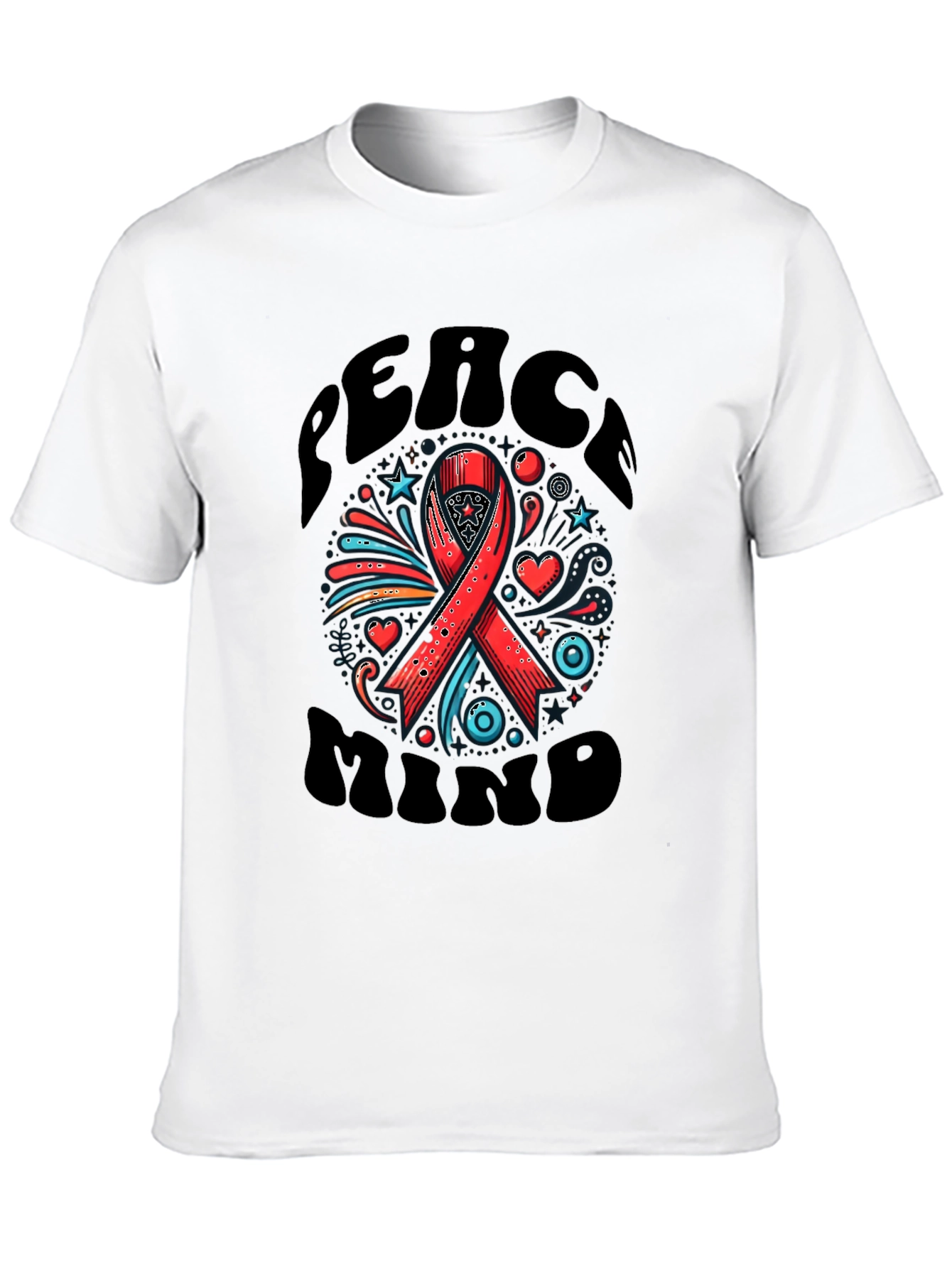 Peace Mind Ribbon Graphic Tee