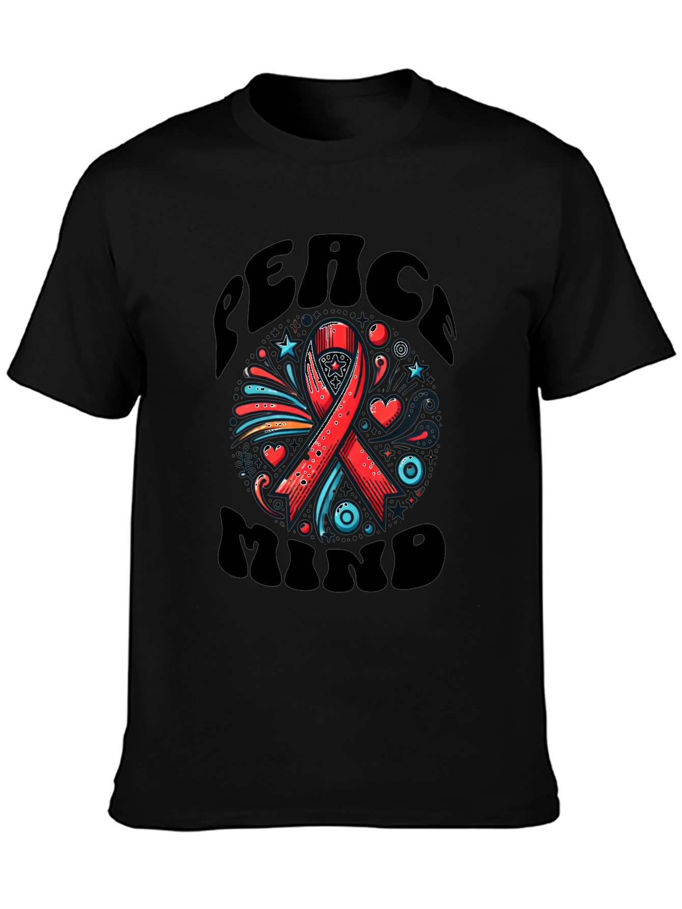 Peace Mind Ribbon Graphic Tee
