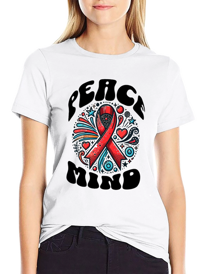 Peace Mind Ribbon Graphic Tee
