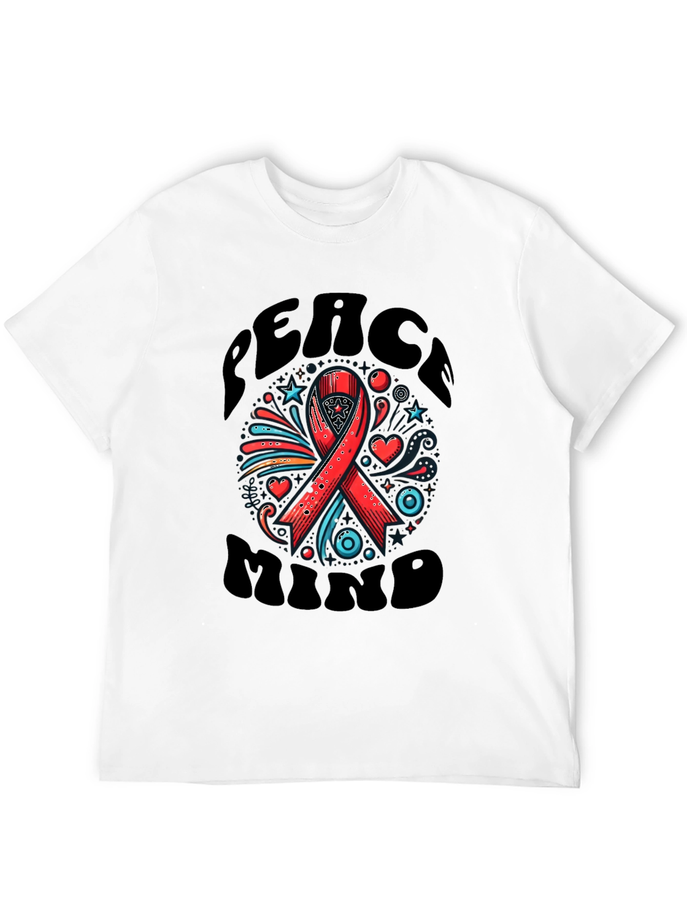 Peace Mind Ribbon Graphic Tee