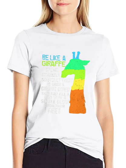 Be Like A Giraffe Mens Graphic T-Shirt