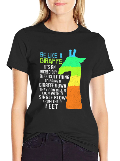 Be Like A Giraffe Mens Graphic T-Shirt