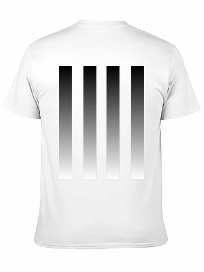 Modern Gradient Stripes Graphic Tee