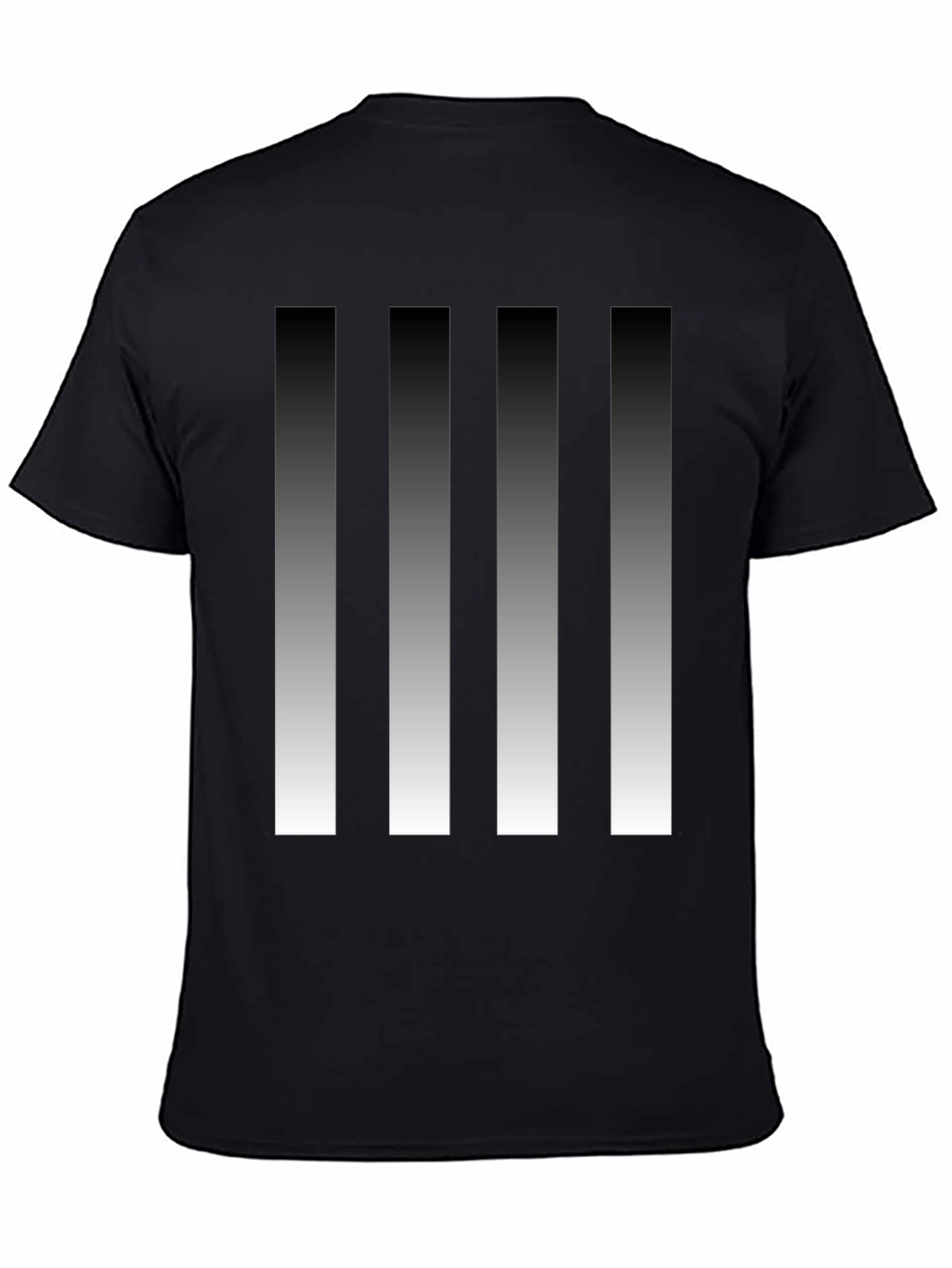Modern Gradient Stripes Graphic Tee