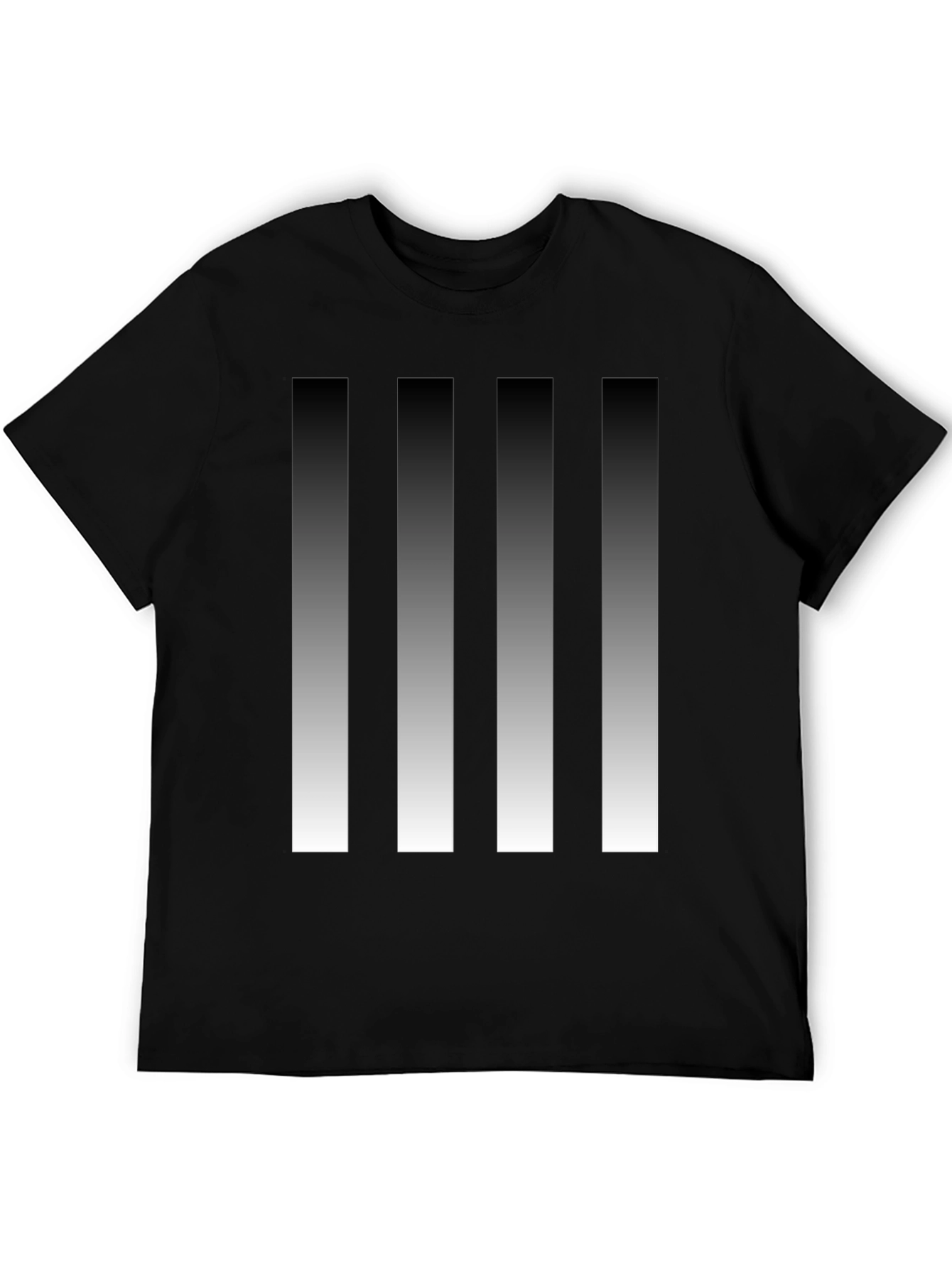Modern Gradient Stripes Graphic Tee