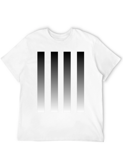 Modern Gradient Stripes Graphic Tee
