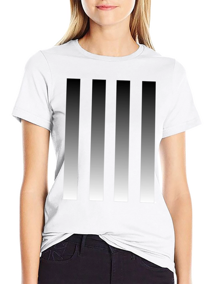 Modern Gradient Stripes Graphic Tee