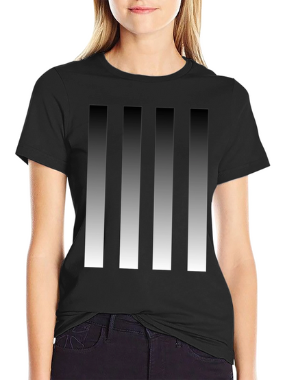 Modern Gradient Stripes Graphic Tee