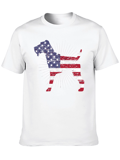 American Flag Dog T-Shirt