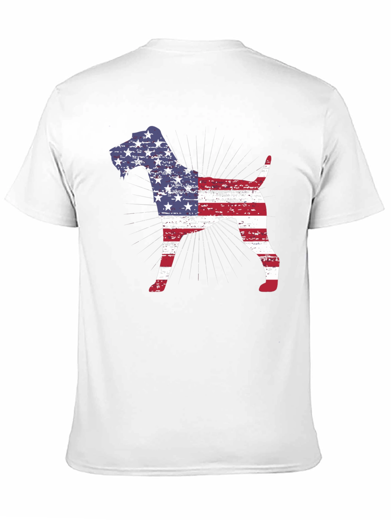 American Flag Dog T-Shirt