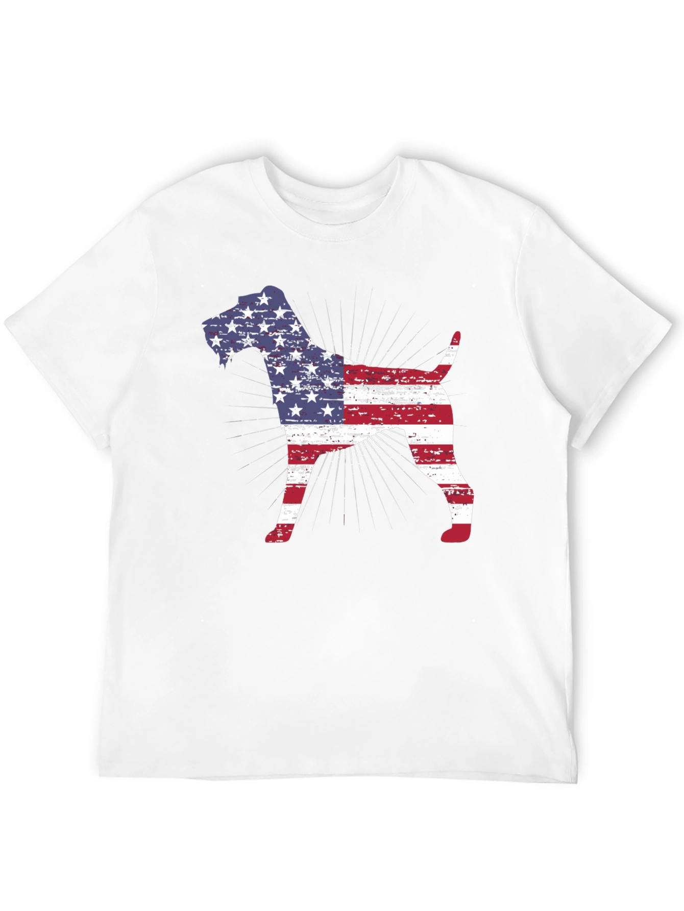 American Flag Dog T-Shirt