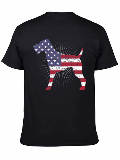 American Flag Dog T-Shirt