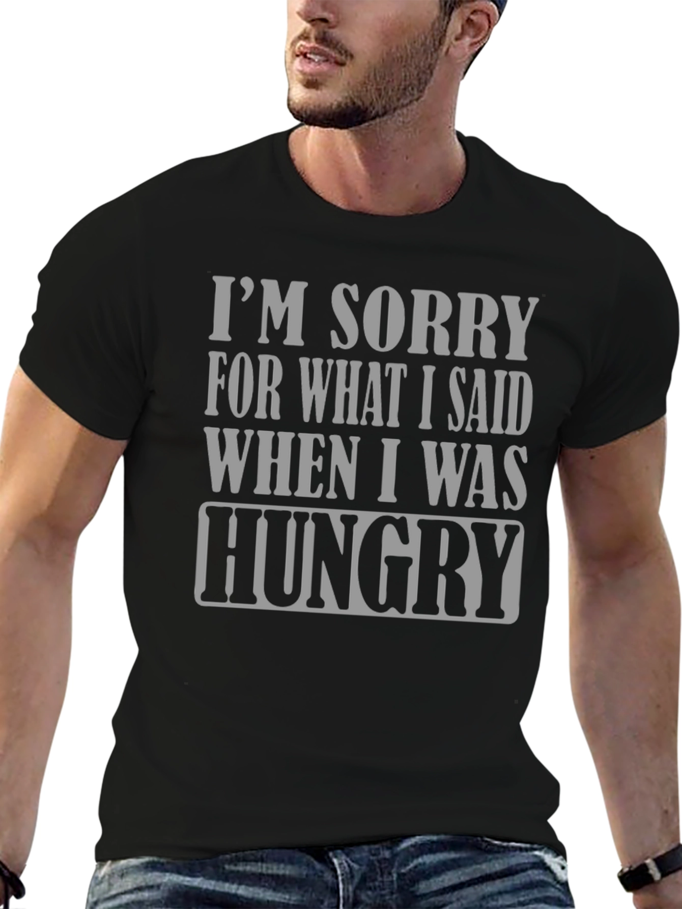 Hungry Apology T-Shirt - Funny Slogan Tee